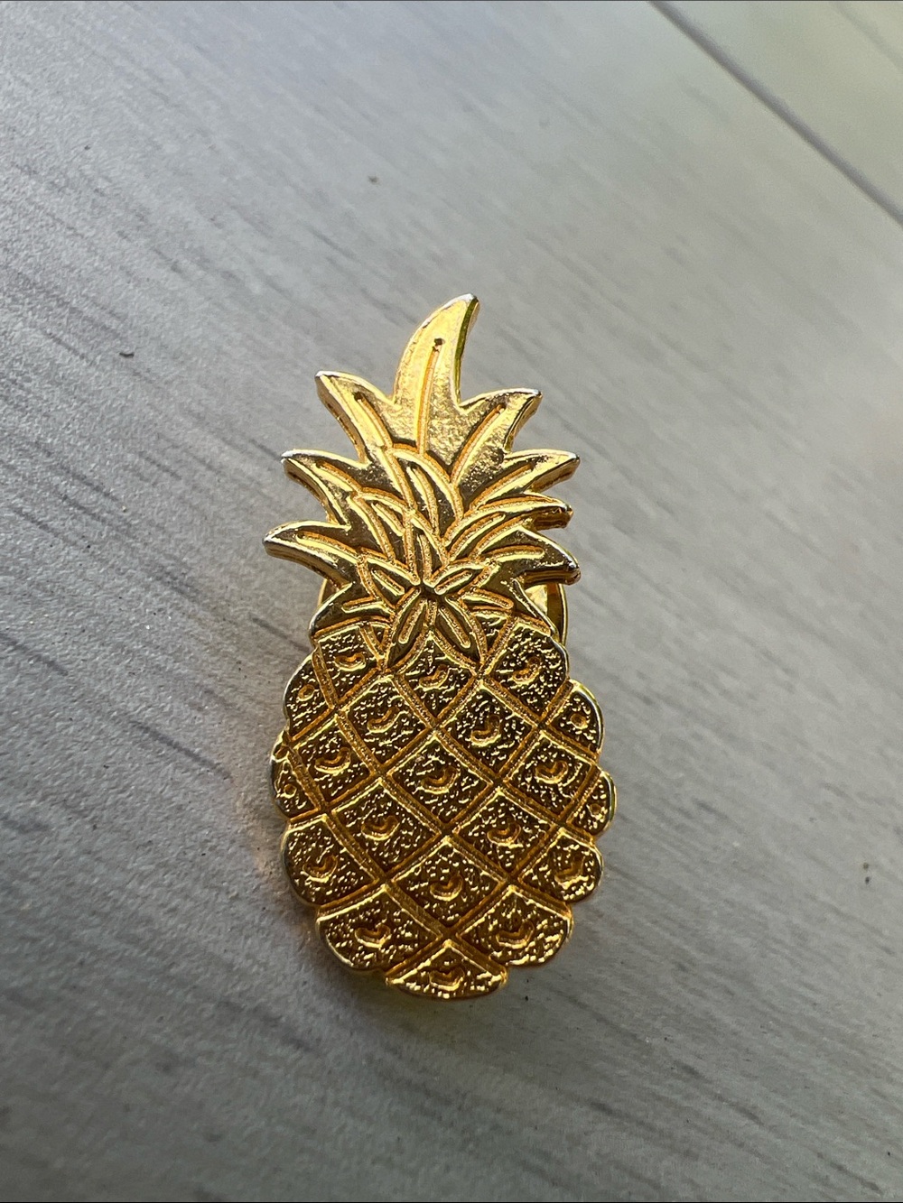Gold Pineapple Pin, costume Jewelry